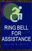 Sign Ring Bell for Assistance  Braille