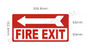 FIRE EXIT with Left Arrow
