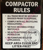 Signage Compactor Rules