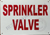 Sprinkler Valve Sign