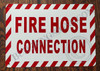 Sign FIRE Hose Connection