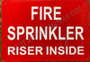 FIRE Sprinkler Riser Inside Signage