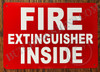 FIRE EXTIGNISHER Inside Signage