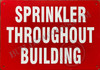 Signage Sprinkler Throughout The Building