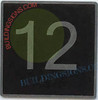 SIGNAGE ELEVATOR FLOOR NUMBER 12 SIGNAGE- ELEVATOR JAMB PLATE FLOOR 12