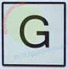 Elevator Floor Number G Sign- Elevator JAMB Plate Floor Ground Sign