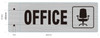 Office Sign -Two-Sided/Double Sided Projecting, Corridor and Hallway Sign