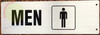 SIGN Men Restroom-Two-Sided/Double Sided Projecting, Corridor and Hallway