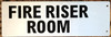 SIGNAGE FIRE Riser Room SIGNAGE-Two-Sided/Double Sided Projecting, Corridor and Hallway