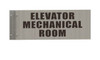Elevator Mechanical Room Sign-Two-Sided/Double Sided Projecting, Corridor and Hallway SIGNAGE
