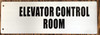 Elevator Control Room Sign-Two-Sided/Double Sided Projecting, Corridor and Hallway Sign