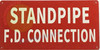 Standpipe F.D Connection- Standpipe FIRE Department Connection