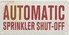 Automatic Sprinkler Shut-Off