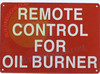 SIGNAGE Remote Control for Oil Boiler