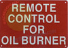 Remote Control for Oil Boiler SIGNAGE