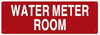 SIGNAGE Water Meter Room