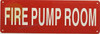 SIGN FIRE Pump Room