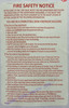 fire safety notice