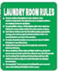 SIGN LAUNDRY ROOM RULES