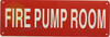 FIRE PUMP ROOM SIGN