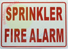 SPRINKLER FIRE ALARM SIGN