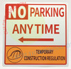 NO PARKING ANYTIME WITH
