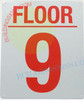 9 FLOOR SIGN