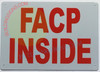 FACP INSIDE SIGN