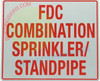 Signage FDC COMBINATION SPRINKLER STANDPIPE