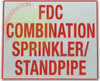 Sign FDC COMBINATION SPRINKLER STANDPIPE