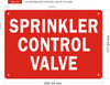 Signage SPRINKLER CONTROL VALVE INSIDE