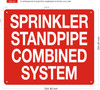 Signage SPRINKLER STANDPIPE COMBINED SYSTEM