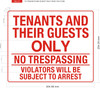 TENANTS AND GUEST ONLY