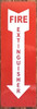 Sign FIRE EXTINGUISHER WITH ARROW DOWN FIRE AND SAFETY