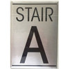 STAIR A SIGN (4x5.75, SILVER,ALUMINUM) -ref16822