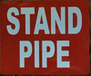 Sign STANDPIPE