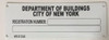 The New York City Department of Housing Preservation and Development (HPD) requires all residential buildings in the city to display a serial number sign in a visible location at the entrance to the building. This requirement is outlined in the New York City Administrative Code Section 27-2107, which mandates that the serial number sign must be provided and installed by the building owner or landlord.

The serial number sign serves as a unique identifier for the building and is used by various city agencies to keep track of important information, such as ownership, occupancy, and violations. The sign must be made of durable and weather-resistant materials, such as metal.

According to HPD guidelines, the serial number sign must include the following information:

	The building's assigned serial number, which is provided by the HPD.
	The address of the building, including the street number and name.
	The name of superintendent and contact
The serial number sign must be installed in a visibl preferably near the main entrance or in a location that is easily visible from the street. The sign should be securely mounted to the building, using appropriate hardware and installation methods to ensure that it is not easily removed or damaged.

Failure to comply with the requirements of the HPD serial number sign can result in fines and penalties, as well as potential legal and financial liabilities. Therefore, it is important for building owners and landlords to ensure that their buildings are in compliance with the regulations set forth by the HPD and other city agencies.