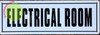 ELECTRICAL ROOM SIGN WHITE