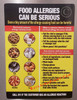 Chef Refrigerator Magnet Food Allergy Notice