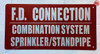 F.D. CONNECTION COMBINATION SYSTEM SPRINKLER-STANDPIPE