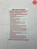 DOOR HPD NYC "FIRE SAFETY NOTICE"-NON FIRE PROOF BUILDING