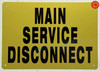 Main Service Disconnect Sign