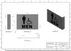 MEN ACCESSIBLE RESTROOM PROJECTION Signage