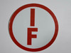 I-F Floor Truss Circular Sign ( Sticker)