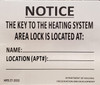 HPD NYC KEY TO THE HEATING SYSTEM