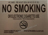 NYC NO SMOKING OR ELECTRONIC CIGARETTES SIGN