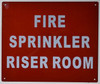 FIRE SPRINKLER RISER ROOM SIGN