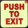 PUSH TO EXIT SIGN