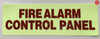 FIRE ALARM CONTROL PANEL SIGN, Glow In The Dark Decals