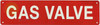 GAS VALVE SIGN, Fire Safety Sign